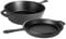 Pre Seasoned Dutch Oven Pot - Cast Iron Frying Pan Griddle - 2in1 Combo Cooker Skillet Lid – 3.2 Quart Dutch Oven, 10.25 inch Skillet - by Nuovva