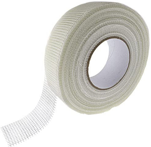 Lumonic bande de joint 90m pour la construction sèche & le placoplâtre Autoadhésif I Bande tissée 48mm de large en fibre de verre I Bande grillagée fi