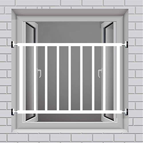 BOCbco Fenstergitter Sicherheitsleisten Einbruchschutz Fenstergitter Ohne Durchschlag Für Das Sichere Zuhause/Höhe 40Cm/L50Cm