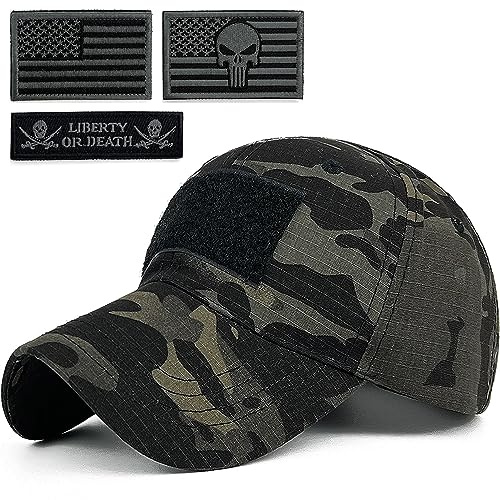 Masktide Herren Camo Baseball Hüte mit amerikanischer Flagge USA Patch Tactical Operator Patriotic Caps US Army Military OCP Ball Hat, Multicam-bg, Einheitsgröße