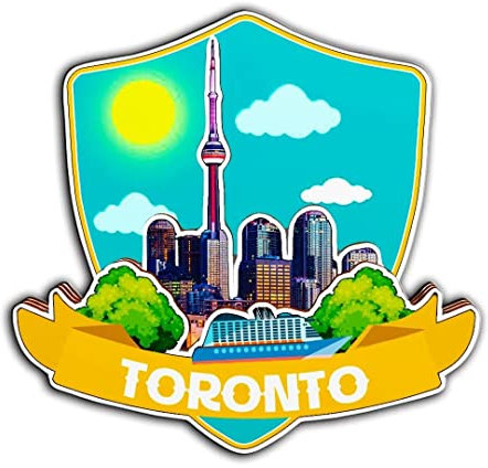 Toronto Ontario Kanada Magnet Kühlschrankmagnet Holz 3D Sehenswürdigkeiten Reise Sammlerstück Souvenirs Dekoration handgefertigt -2210
