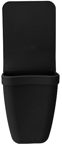 Hitzebeständige Silikontasche, Sicherer Halt, Leicht zu Reinigen, Vielseitig Einsetzbar, Schützend, Weiches Silikon, Halterung für Besteck, Obstschalen (Schwarz)