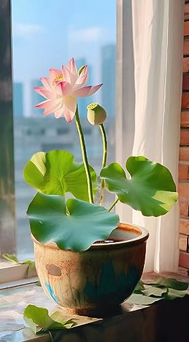 10 pcs lotus samen winterhart, Nelumbo nucifera, gastgeschenk blumensamen Lotusblume nachhaltige geschenke für frauen winterharte pflanzen für balkon aquarium deko, wasserpflanzen