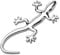 itrimaka 3D Gecko Autoaufkleber | Metallabzeichen Abzeichen Aufkleber Autodeko - Handgefertigte Glas- und Metall-Gecko-Wandkunst für den Terrassenzaun, Auto-Aufkleber, Auto-Styling-Zubehör
