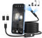 Dual Lens Endoscope Inspection Camera, Qimic Endoscope Borescope Camera with 8+1 LED Lights, 16.4FT Semi-Rigid SnakeCamera with 7.9mm IP67 Waterproof Probe for Android, iPhone(Black, No WiFi Needed)