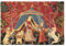 Belgian Tapestrie gewebter Wandbehang Gobelin The Lady and the Unicorn 44 x 64 cm - 6-teilige Serie (To My Sole Desire)