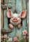 Qianbaiuk Diamond Painting Schwein-Diamond Painting Erwachsene,Diamant painting Erwachsene für Geschenk und Home Wand Dekoratione 12x16inch