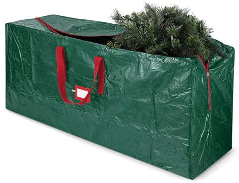 Weihnachtsbaum Aufbewahrungstasche.Tasche mit Reißverschluss, Tragegriffe,Weihnachtsbaum Transporthülle für bis zu 270CM Weihnachtsbäume und andere Weihnachtsdekorationen. (Grüner, L)