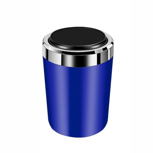 YJTYC Aschenbecher Auto für Nissan Qashqai 2020-2023, Auto Aschenbecher Metallliner Reiseaschenbecher Geruchsdicht Zubehör windsicher mit Deckel,Blue