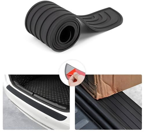 HBDTNTKF Auto Stoßstangenschutz Für Hyundai i20 i30 ix20 ix35 Tucson Santa Fe, Autos Schwellerschutz Den Kofferraum Gummi Ladekantenschutz Abriebfest Anti-Kratz Autozubehör,A-SUV 40.94'' X3.54''