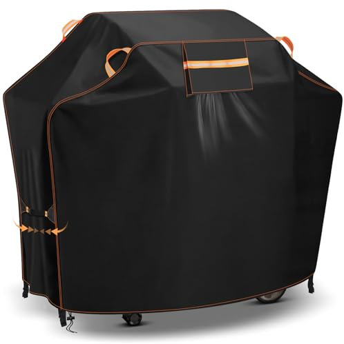 GARPROVM Cubierta para barbacoa de gas, resistente a la intemperie, cubierta impermeable 420D tejido Oxford con ventilación, funda protectora para exteriores, para barbacoa de gas, 183 x 66 x 130 cm
