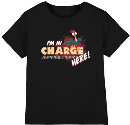Disney Girl's Moana I'm in Charge Girls T Shirt T-Shirt