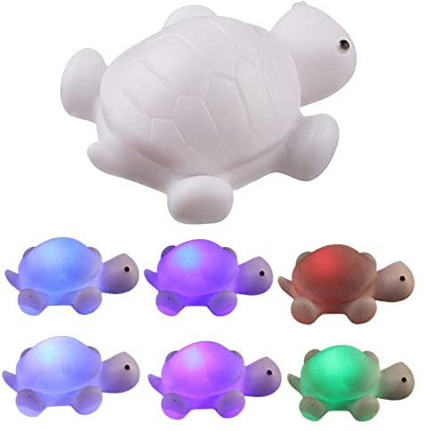 Veilleuse Tortue - Mignonne Pour, 7 Couleurs LED | Lampe de Nuit Bébé Sécurisée Sans Bords Tranchants, Éclairage Doux Réconfortant, Décoration de Chambre pour Garçons Filles, Cadeau Idéa