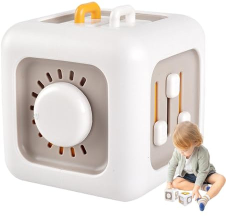 Cube Sensory Toy - Fidget Sensory Cube Switch, süßes Interaktives Spielzeug, Schalterspielzeug für Kinder für und Mädchen, schockdes tragbare Kinder geschäftige Würfel