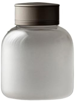 DIANXI Ceramic Tea Caddy Cloud Glass Tea Can, Double-layer Sealed Alloy Lid, Home Coffee Bean Storage Can, Travel Tea Can Tea Storage Container