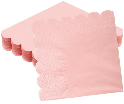 40 Stück Servietten Rosa,2-Lagige Servietten Hochzeit, 25 x 25 cm Cocktailservietten，Einweg Papierservietten für Geburtstage Hochzeiten Babypartys (Rosa)