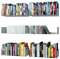 Wallniture Bali weiß schwebende Regale für Wand CD DVD Lagerregal und Metall Bücherregal Set von 6