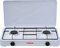 Corberó - Hornillos Sobremesa | CHOR200 | 2 Zonas de Gas | Potencia Máxima 1,7-4,4 kW | Fácil de Limpiar | Diseño Elegante | Compacto y Funcional, 90 x 61 x 37 cm, Blanco, Hierro Fundido