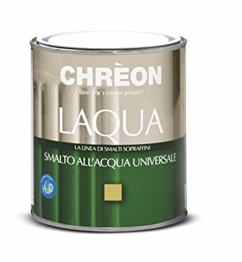 SMALTO ALL'ACQUA UNIVERSALE LAQUA LT 0.75 - FINITURA LUCIDA - IDEALE PER MURI, FERRO, TERMOSIFONI ED ALTRE SUPERFICI. INODORE