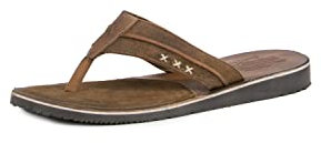 Stockerpoint Herren 1335 Trachtenflipflop, Havanna gespeckt