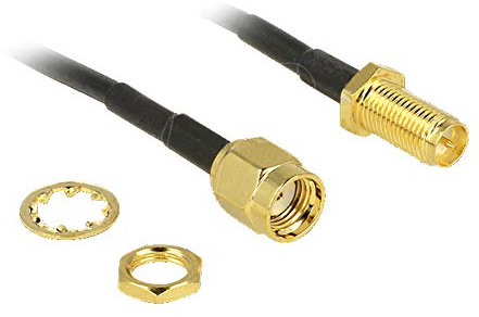 Aukson G00 3 Meter RP-SMA Verlängerungskabel für WLAN-Antennen – Hochwertiges Antennenkabel mit RP-SMA Stecker auf RP-SMA Buchse, Ideal für besseren Empfang und flexible Installation