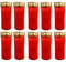 HAC24 10er Set XL Grablicht Rot Grabkerze mit Deckel Großer Grabbrenner Grablaterne Grableuchte Grablampe Dauerbrenner