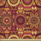 ABAKUHAUS Mandala Gewebe als Meterware, Floral Boho Geometrisch, Schön Gewebten Stoff für Polster und Wohnaccessoires, 1M (148x100cm), Kastanienbraun Gelb