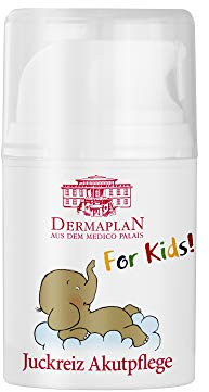 DERMAPLAN Juckreiz Akutpflege For Kids, Creme für Kinder und Babys, 50 ml | Beruhigt juckende, gereizte Kinderhaut, begleitende Pflege bei Neurodermitis und Schuppenflechte, ohne Kortison und Parfüm