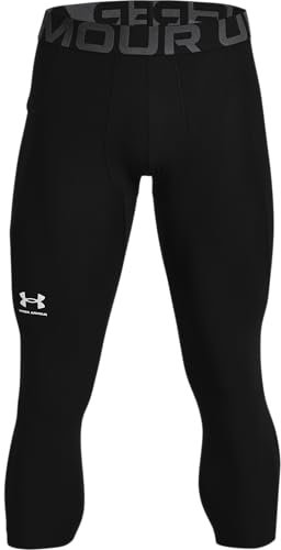 Under Armour Men's HeatGear Armour 3/4 Leggings, Black, Medium