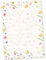 tatmotive Schreibblöcke DIN A4 liniert Flora-Bianca (2 Stück) Briefpapier Linien Block mit Blumen und besonders feiner Lineatur