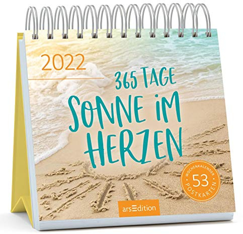 Postkartenkalender 365 Tage Sonne im Herzen 2022
