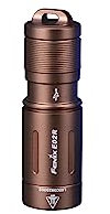 FENIX Unisex-Adult E02r Brown Rechargeable Keychain Torch Taschenlampe, braun, small