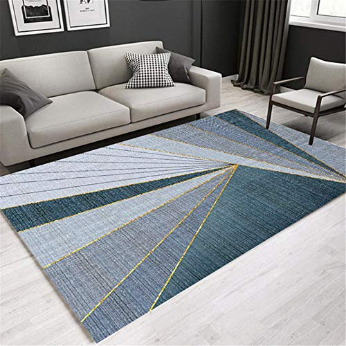 Bettvorleger rutschfest Abstrakter moderner geometrischer Haushalts-Teppich flokati Teppich waschbar flokati Teppich waschbar Mädchenteppich160x230CM