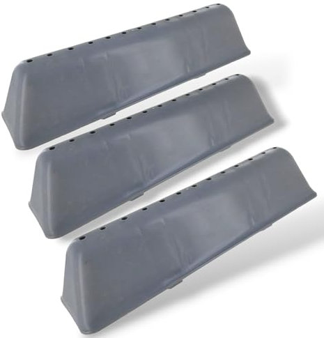 DL-pro Lot de 3 nervures de tambour pour machine à laver Bauknecht Whirlpool Ignis 480111104174 481241848978 Indesit C00311026 C00313239 - Gris