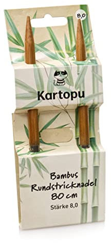 Trimz Rundstricknadeln, 80 cm, mit Metallseil, 8 mm, K-826-8