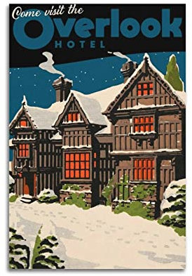 LIOONS Shining Overlook Hotel-Poster, dekoratives Gemälde, Leinwand, Wandposter und Kunstbild, modernes Familien-Schlafzimmer, 30 x 45 cm