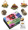 YC Yang Chai Teeblumen Mix Admira - 6 Erblühtee Grüner Tee in edler Magnetbox zum Probieren - 5 verschiedene Sorten - XXL Teeblume, Blooming Tea - Tee Geschenke für Frauen, Mutter, Teeliebhaber
