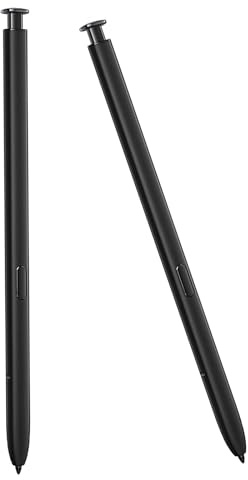 Lot de 2 stylets de rechange pour Samsung Galaxy S23 Ultra SM-S918B, SM-S918B/DS, SM-S918W, SM-S918E/DS 5G – Toutes les versions – Noir