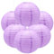 Ruidee 6 Pezzi Lanterne di Carta 30cm Lanterna di Carta Rotonde da Appendere in Carta Lanterne Lanterna di Carta per Decorare Luci e Decorazioni per Matrimoni Compleanni Diametro (ZDL/Light Purple)