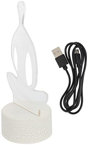 Housoutil 1 Satz Nachtlicht 3d-illusion Führte Nachtlampe Schreibtischlampe Mit Optischer Täuschung Led-nachtlampe 3d-illusions-nachtlampe Dreidimensional Stereolicht Acryl