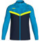 JAKO ICONIC Unisex Kinder Polyesterjacke Gr. 152 Marine/JAKO Blau/Neongelb - Atmungsaktive Trainingsjacke im modernen Design, 100% recyceltes Polyester