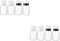 Healeved 2sets 200ml Pump Spray Bottle Nail Polish Remover Dispenser Bottles Lockable Pump Neck Press 4pcs*2