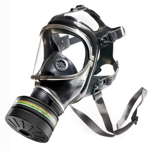 Dräger Panorama Nova RA – Atemschutz-Vollmaske inkl. Zivilschutz-Filter – Wiederverwendbare Vollmaske mit umfassendem biologischem und chemischem Notfallschutz