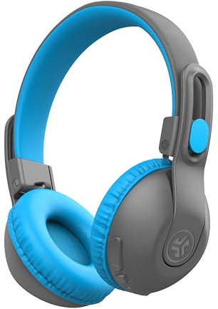 JLab JBuddies Studio 2 Kids Headphones Wireless - Bluetooth Headphones Kids for Boys & Girls, Volume Limited Childrens Earphones with Mic, 65+ Hr Playtime, Noise Isolation, Sharing & Wired Mode, Blue
