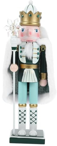 Cabilock Schiaccianoci in Legno Decorazione Natalizia Da Tavolo Figura Di Natale Con Copertura Ornamento Creativo Per Interni Accessorio Da Festa Per Casa Hotel e Ristoranti