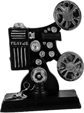 ibasenice Vintage Film Projector Statue Miniature Home Decor Sculpture for Collectors Resin
