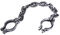 Halloween Requisis Gefangene Kette Handgelenk Fesseln Lustige Spielzeug für Halloween Party Home Decor Gefängnis Handschellen Requisiten 1 Packkettengelenk Fessel Gefängnis Handschellen Requisiten lu