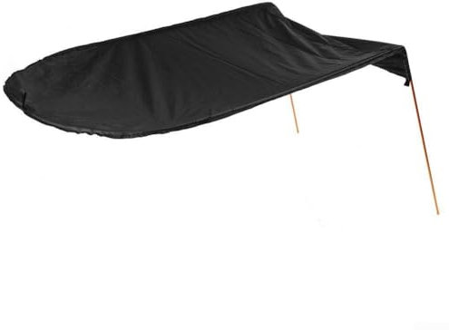 Tragbares Kanu-Sonnenschutz, Markise für Kajakfahren, schützt vor Sonnenbrand (schwarz)