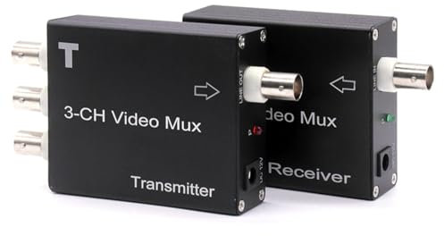 Video multiplexer analogico di 3 canali, video ai convertitori 300m del multiplexer del cavo coassiale