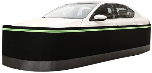 Auto Schutzzaun Abdeckung, Vollumschließende Halbgarage für Wohnmobil SUV Limousine, Motorraum Schutz, Vierjahreszeiten Winddichter Filzschutz(59x3.1ft/18x0.95m)